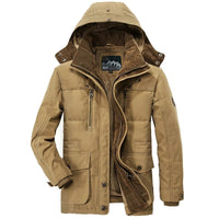 Mens Hooded Winter Parka Coat with Inner Fleece - stylishhomedecor2024.com