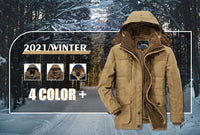 Mens Hooded Winter Parka Coat with Inner Fleece - stylishhomedecor2024.com