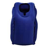 Lightweight inflatable pillow for airplane travel