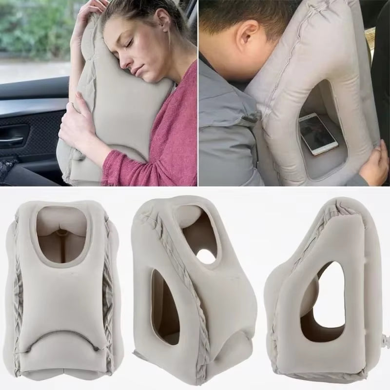 Neck support pillow for long flights and car rides