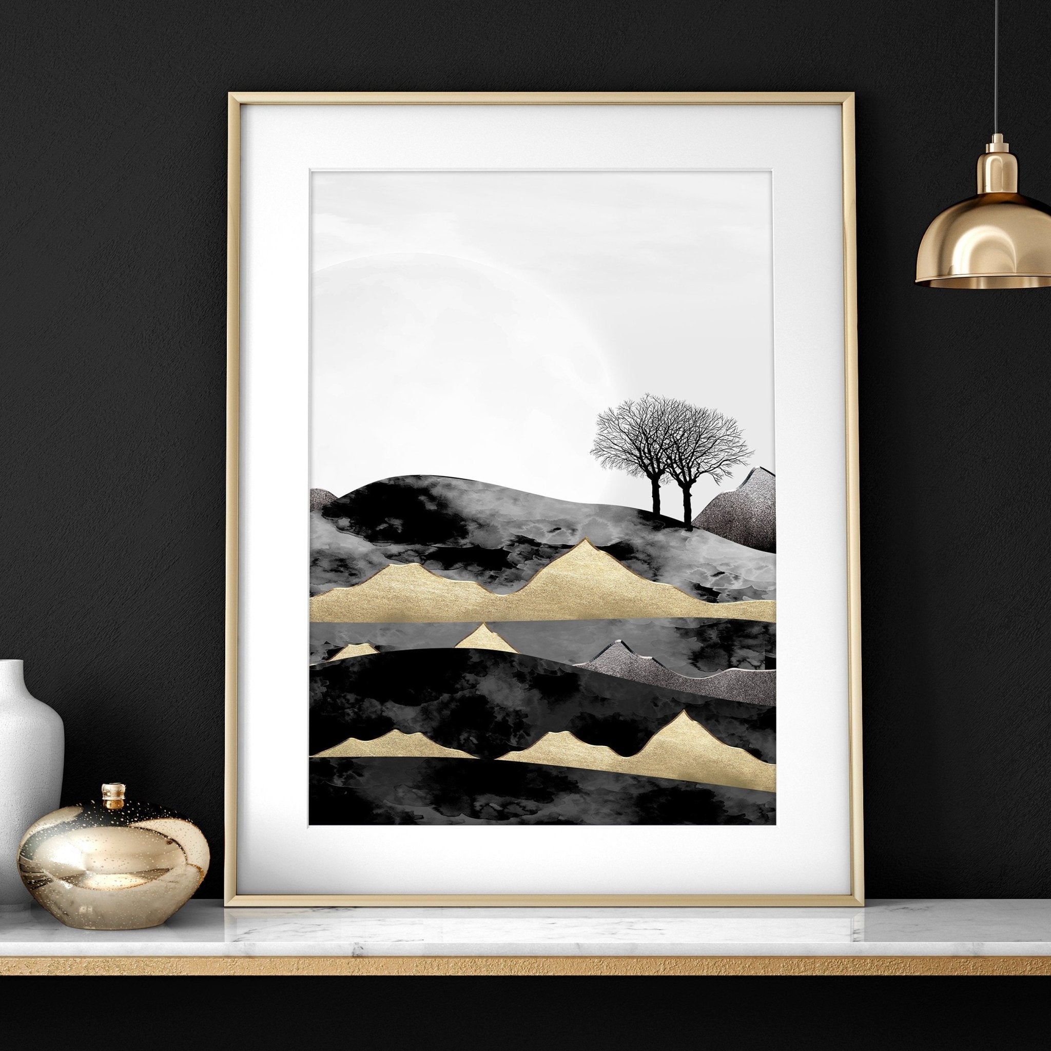 Scandinavian home decor for office | set of 3 wall art prints