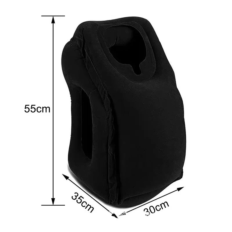 Travel pillow for headrest and chin support